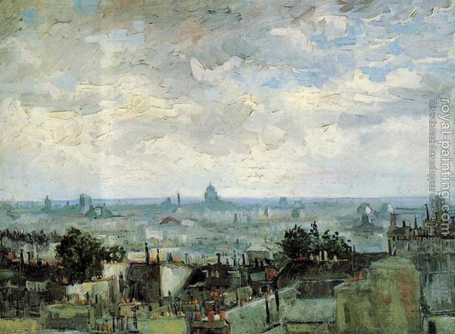 Vincent Van Gogh : View of the Roofs of Paris II